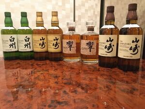 未開封 SUNTORY サントリー山崎12 (2本)山崎(2本)白州(2本) サントリーウイスキー 響 700ml(2本)