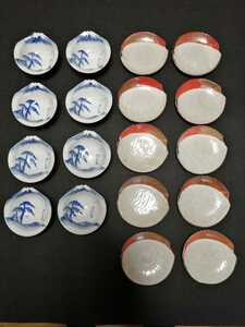 陶器　　小皿 10 小鉢　8 木箱付き和食器 セット