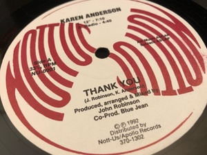 12”★Karen Anderson / Thank You / ディープ・ヴォーカル・ハウス・クラシック！