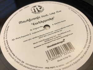 12”★Mashtronic Feat. Luke Star / Earthquake / エレクトロ・ハウス！