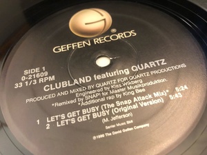 12”★Clubland Featuring Quartz / Let's Get Busy / David Morales,Satoshi Tomiie / Snap! ヒップ・ハウス！