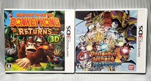 3DS　2枚セット　ドンキーコング リターンズ3D・ドラゴンクエストモンスターズ