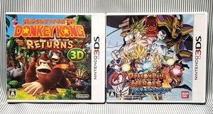 3DS 2枚セット ドンキーコング リターンズ3D・ドラゴンクエストモンスターズ