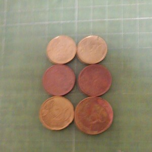 スペインユーロ硬貨×6枚(1999・2000・2005年)