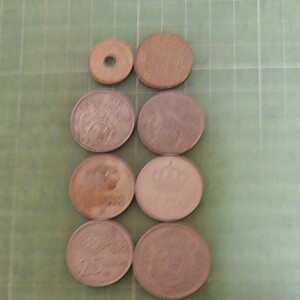 スペイン旧硬貨×8枚(1957~95年)
