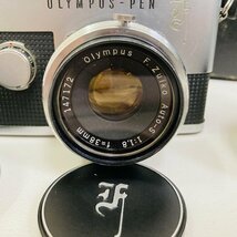 1円　シャッターOK♪　状態良好　カメラ　一眼レフ　OLYMPUS オリンパス　PEN　F　f1.8 F.Zuiko Auto-S f=38mm_画像2