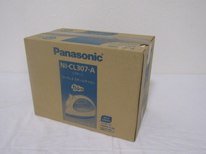 EM-12017-10 Panasonic パナソニック NI-CL307-A コードレス スチームアイロン カルル ブルー 箱・取扱説明書付き 未開封品