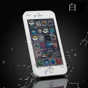 送料140円★iPhone7 plusケース 防水ケース 防水カバー ウォータープルー　白　衝撃吸収　国内配送　限定セール