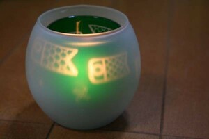 Shakeyura Candle Glass Holder Lamp (Koinobori)