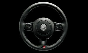 TOYOTA/ Toyota original [GR/ga Zoo racing ] real leather braid . small diameter 3 spoke steering wheel wheel for switch [86|ZN6][GR for ]H29.12~