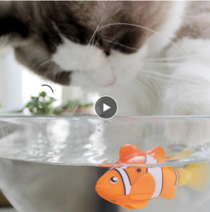 ニモ 電池式魚 【1円スタート】 猫おもちゃ猫魚 ネコの遊び 水槽で泳ぐ熱帯魚 観賞用 