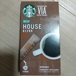 【スターバックス】VIA ヴィア「デカフェ ハウスブレンド」21g(2.1g×10本)*インスタントコーヒー