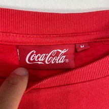 Coca Cola スウェット トレーナー Mサイズ コカ・コーラ 古着 レッド 赤_画像2