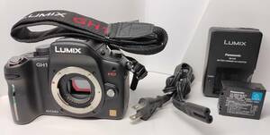 【動作確認済】 Panasonic Lumix パナソニック ルミックス GH1 デジタル ミラーレス 一眼カメラ ボディ ブラック DMC-GH1