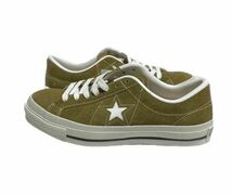 未使用 2019 日本製 コンバース ワンスター スエード CONVERSE ONE STAR J SUEDE オリーブ made in JAPAN サイズ24.0 [o-0174]_画像4