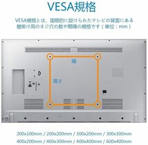 PERLESMITH テレビ壁掛け金具 32-70インチ対応 耐荷重60kg LCD LED 液晶テレビ用 VESA600x400_画像3