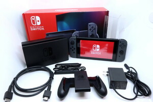 【良品】 Nintendo Switch Joy-Con(L)/(R) グレー　HAC-001(-01)
