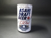 ★レトロ・当時物・自動販売機用・見本缶・ダミー缶・「アサヒ　ASAHI DRAFT BEER」３５０ml★_画像1