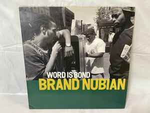 ★O121★ LP レコード WORD IS BOND BRAND NUBIAN ブランド・ヌビアン O-66191