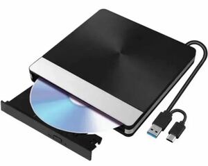 外付け DVDドライブ USB 3.0/Type-C接続 CDドライブ DVD