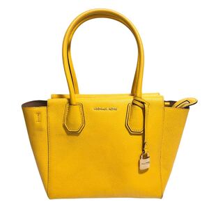 マイケルコース MICHAEL KORS レザー 2WAYバッグ ハンドバッグ ショルダーバッグ 黄色