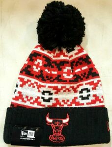 NEWERA ニューエラ NBA Chicago Bullsシカゴ ブルズ Retro Chill Hardwood Classic Knit ニットキャップ ,フリーサイズ.