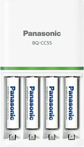 パナソニック エネループ 急速充電器セット 単4形充電池 4本付き スタンダードモデル K-KJ55MCC04