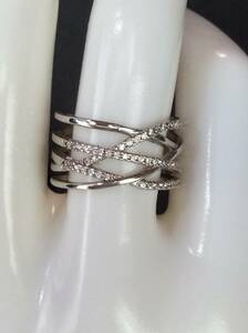  серебряный 925 циркон кольцо / кольцо свободный размер ( серебряный )