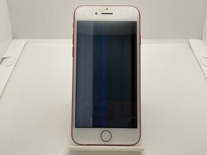 【中古・ジャンク】アクティベーションロック品 液晶不良 Apple iPhone 7 128GB au レッド NW利用制限〇 本体 部品取り用 3 A-84062
