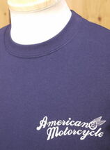 CRAFT American Motorcycle Tシャツ ネイビー XL ロゴTシャツ CR1911_画像3