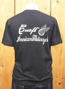 CRAFT American Motorcycle Tシャツ ブラック M ロゴTシャツ CR1911