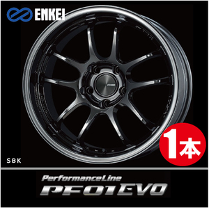 激安特価！ 1本価格 エンケイ パフォーマンスライン PF01 EVO SBK 17inch 5H114.3 9J+22 ENKEI Performance Line