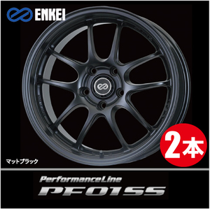 激安特価！ 2本価格 エンケイ パフォーマンスライン PF01 SS MBK 17inch 5H114.3 9J+35 ENKEI Performance Line