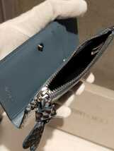 Jimmy Choo ジミーチュウ JC Litzy 財布 RELAX BLUE コインケース カードケース 定期入れ_画像4