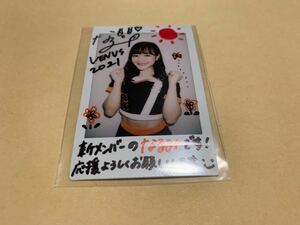 BBM 2021 チアリーダー　華　VENUS 中山なるみ　直筆サインチェキカード　10枚限定　10/10 ラストナンバー　読売ジャイアンツ