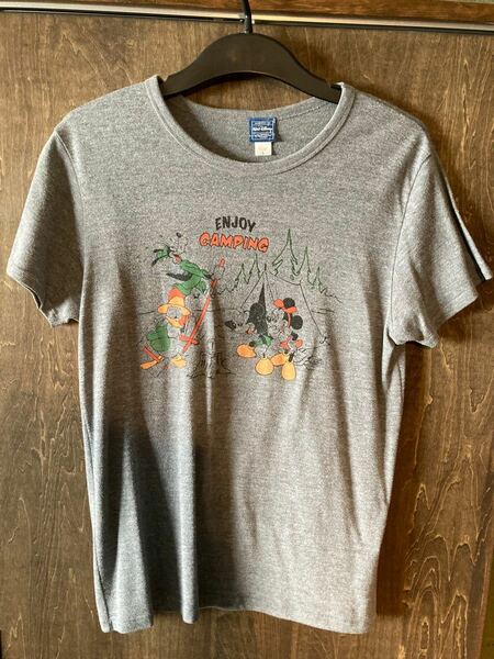 ディズニー エンジョイキャンプ　TシャツLサイズ ヴィンテージ