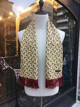 イギリス古着　tootal scarf vintageトゥータルスカーフ　スカーフ　フリンジ付き　英国ヴィンテージ　vintage tootal MV862_画像8