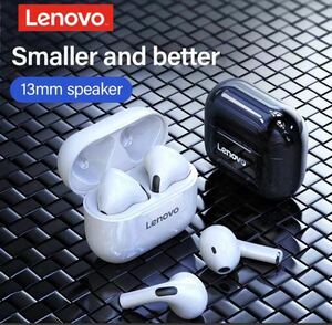 ワイヤレスイヤホン　Lenovo LP40 黒 新品完全ワイヤレスイヤホン Bluetoothイヤホン 新品 