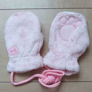 * new goods *mikihouse Miki House * for infant gloves * pink *mo Como ko