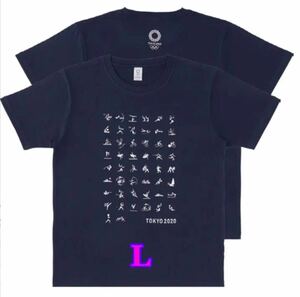 スポーツピクトグラムTシャツL★東京オリンピック公式ライセンス