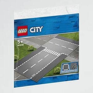 新品 好評 シティ レゴ(LEGO) Q-QP 車 電車 ロ-ドプレ-ト 直線道路とT字路 60236 ブロック おもちゃ 男の子