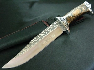 ★送料込み!★SA42★Columbia Saber★コロンビアナイフ 高品質シースナイフ 黒檀調ウッドハンドルキャンプ必須 アウトドア必須 薪焚火