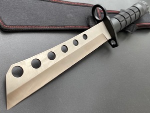★送料込み!★Columbia Saber★079 コロンビアナイフ 高品質ハンティングナイフ ブラックハンドル シルバーブレード 薪割り焚火狩猟