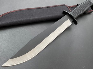 ★送料込み!★Columbia Saber★XFA02 コロンビアナイフ 高品質ハンティングナイフ ブラックラバーハンドル ロングタクティカルモデル