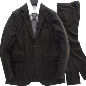 新品 DESCENTE デサント メランジ調 ストレッチ セットアップ スーツ S カーキ【J47206】 高機能 ジャケット パンツ メンズ ビジネス