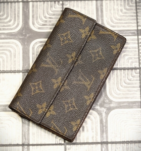 ルイヴィトン 二つ折り財布 モノグラム 中古 ヴィンテージ コンパクトウォレット レディース LOUIS VUITTON ８６４