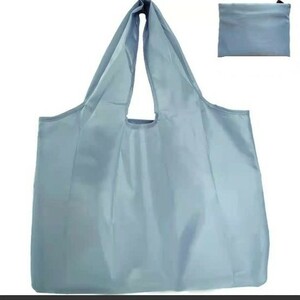 買い物袋コンパクト　軽量　 折りたたみ簡単　エコバッグ　大容量ショッピングバッグ　ブルー1枚