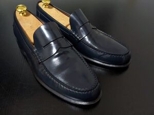 極美品 使用僅か ルイヴィトン 7M LOUIS VUITTON ♯FA0113 濃紺 コインローファー 5726159