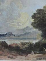 ジョゼフ・マロード・ウィリアム・ターナー、湖と倒木のある風景、希少画集画、高級額装付、状態良好 、送料込み、iafa_画像2