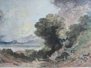 Art hand Auction Joseph Mallord William Turner, Paysage avec lac et arbres tombés, Livre d'art rare, Livré avec un cadre de haute qualité, En bonne condition, frais de port inclus, l'IAFA, Peinture, Peinture à l'huile, Nature, Peinture de paysage